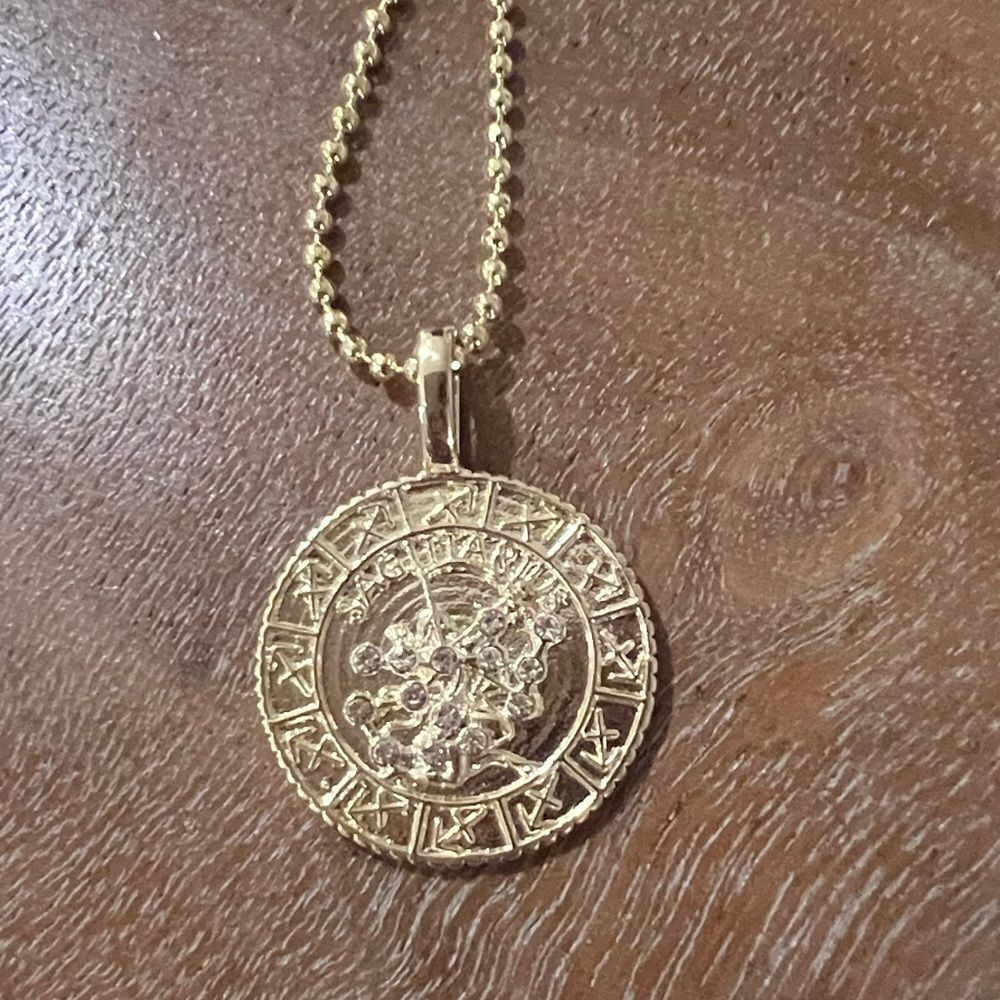 Melinda Maria Sagittarius astrological necklace NWT - Picture 2 of 5